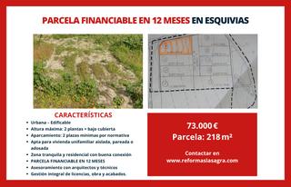 Terreny residencial a Esquivias. Parcela urbana financiable en 12 meses
