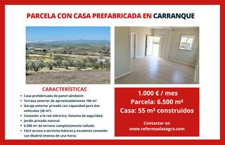 Lloguer Xalet a Griñón. Parcela de 6.500 m² con casa prefabricada –venta y/o alquiler co