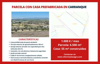 Location Chalet à Griñón. Parcela de 6.500 m² con casa prefabricada –venta y/o alquiler co
