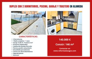 Duplex in Pantoja. Dúplex con garaje, trastero, ascensor y piscina en alameda de la