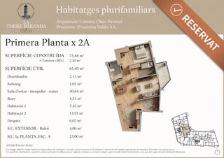 Flat in Carrer montseny 19. Primera planta - pis 73,03 m² amb balcó (est)