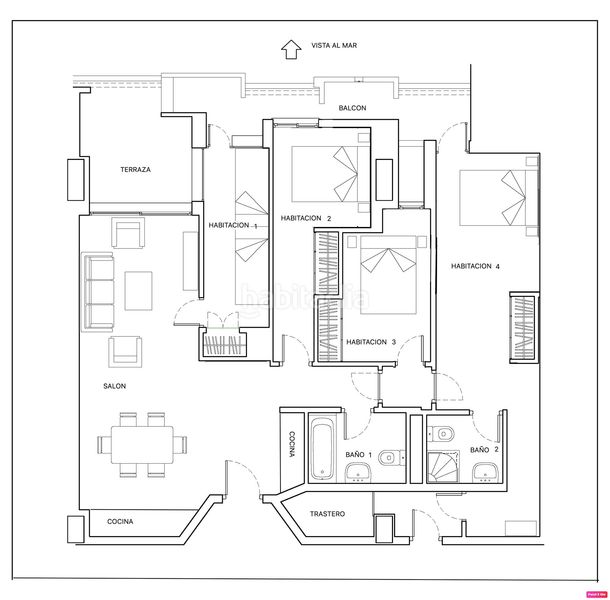 Foto 1a92fdcf-6be9-4ff6-9701-7db1e8ba04fc. Apartament amb calefacció aparcament piscina a Playa Bajadilla - Puertos Marbella