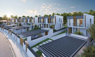 Maison jumele en Calle fuente del tornajal 6. One sab inmobiliaria presenta 6 pareados a estrenar en montesano