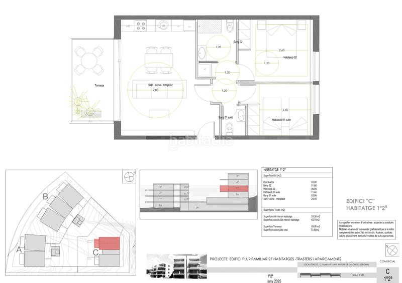 Foto 6de2ac4f-a3c4-4fe6-ab58-3fed5371701a. Apartament 63m<sup>2</sup> a carrer mas guàrdia 19 a Sant Joan - Vilarromà Palamós