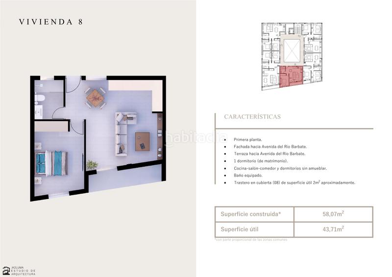Foto bde54547-8fd1-433f-aa0c-df83020671fa. Appartement 58m<sup>2</sup> in calle ronda del río 24 in Barbate Barbate