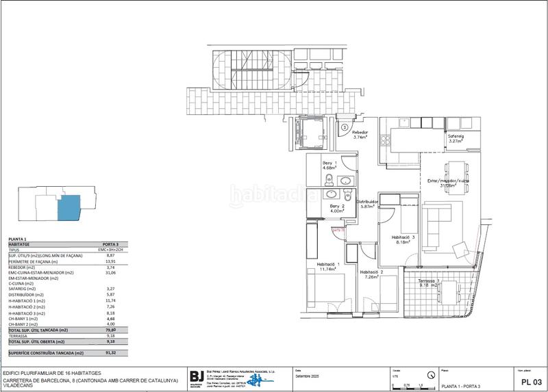 Foto 951f4dae-dc5d-4a01-93b8-43c9a9e9e869. Appartamento 91m<sup>2</sup> con riscaldamento parcheggio in Vilamarina Viladecans