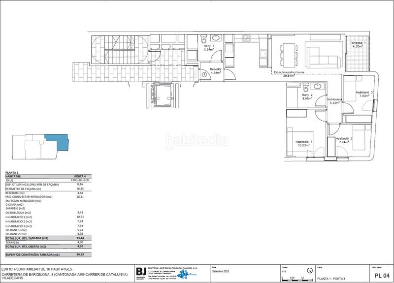 Foto 9eae22a0-a7c1-46f6-bc1b-496547443997. Appartamento 86m<sup>2</sup> con riscaldamento parcheggio in Vilamarina Viladecans