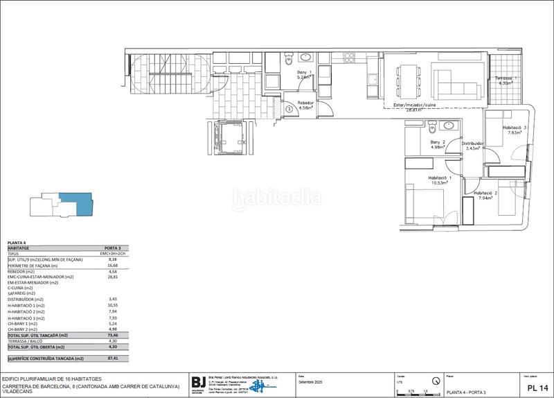 Foto 0e181d9d-71f4-44a5-86eb-8f6e27a15a73. Pis 87m<sup>2</sup> amb calefacció aparcament a Vilamarina Viladecans