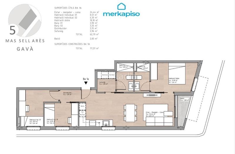 Foto 407cac74-2a20-4c58-acc7-51ba252ba298. Appartamento con parcheggio in Centre-Estació Gavà