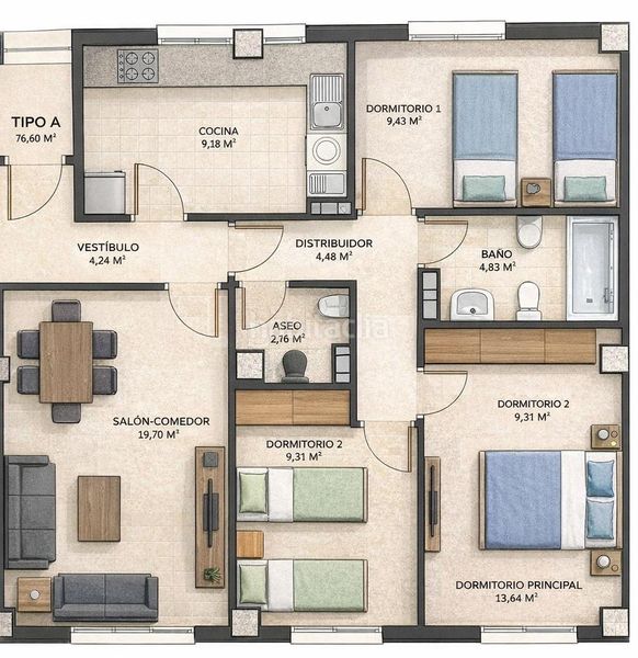 Foto 0874c8d7-9e4e-4beb-8a33-89b4cf600c6e. Pis amb aparcament piscina a Arroyo del Moro - Noreña Córdoba
