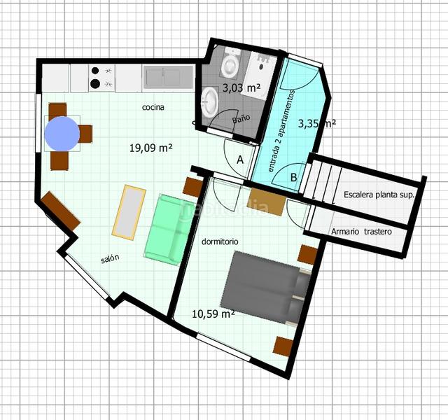 Foto ba3ce8fe-68e0-4474-9df3-9c5aebe5085d. Alquiler apartamento ideal apartamento en plaza de capuchinos por 950€ en Málaga