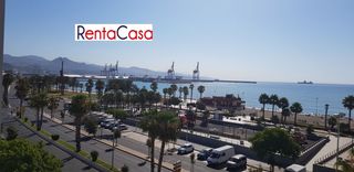 Miete Etagenwohnung in Calle pacífico 14. Espectacular piso frente al mar en paseo marítimo!