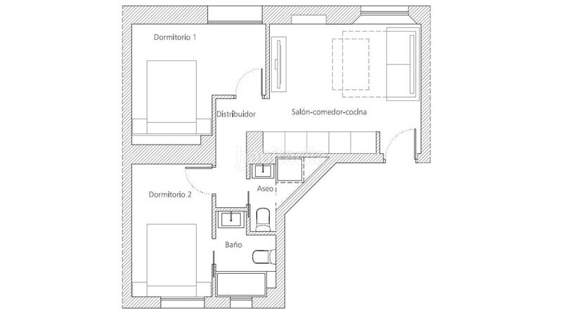 Foto ecb4cec7-a15a-4e0b-9e7e-9415ab2d5755. Flat with heating in La Merced Málaga