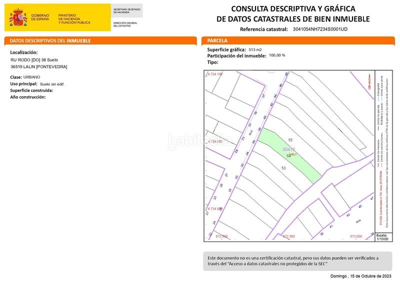 Foto 724814a4-818a-46e9-a622-1525f39d3b32. Terreno residencial parcela en venta en lalin en Lalín