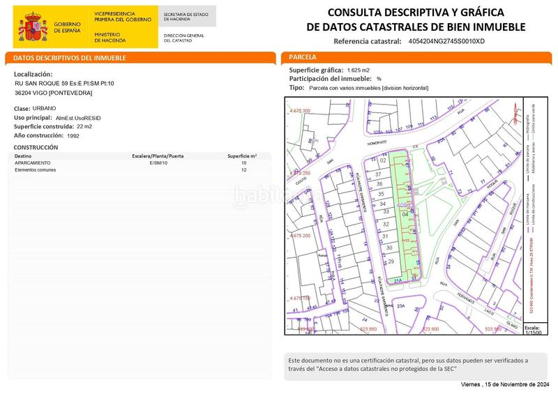 Foto a6e00bf7-8804-4091-a962-f002b5d535c7. Parking coche plaza de garaje para coche pequeño en san roque en Vigo