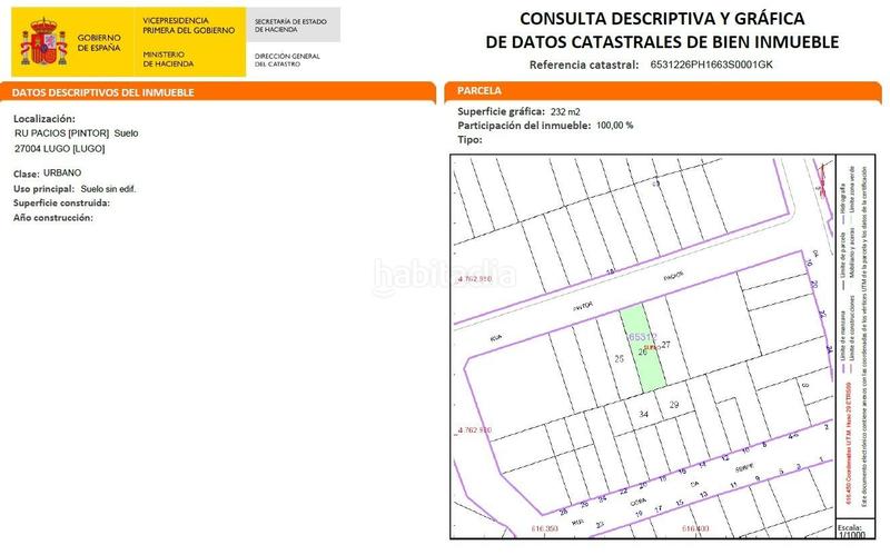 Foto 1f50131c-9688-46b5-91d7-954c7c39070a. Terrain résidentiel dans pacios pintor 9-11 dans Residencia - Abella Lugo