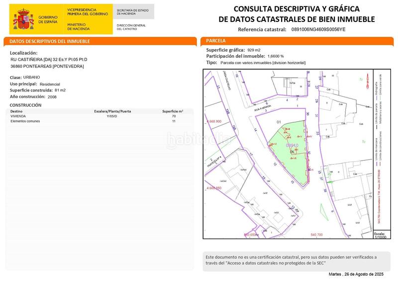 Foto 6d21e761-588b-4b36-a1da-72c0938975ef. Piso en de la castiñeira 32 amplio y luminoso piso oportunidad única en Ponteareas