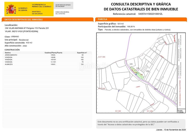 Foto f5945e95-74c3-4e27-b8c7-1934509edc75. Xalet a camino del vilar 87 a Comesaña - Matamá Vigo