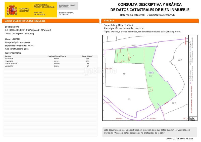 Foto b5a486b8-c97c-4d4f-943e-485b25e8cd2a. Masia amb calefacció aparcament a Lalín