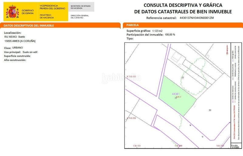 Foto 41897c36-c4b2-4300-bb88-6d6ddaa08e5c. Terreno residencial en calle del xeixo suelo en venta a coruña en Ames
