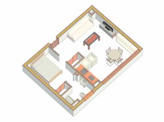 Pis a Manantiales-Estación de Autobuses. Apartamento de un dormitorio en el centro de torremolinos
