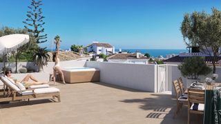 Ático en Torreblanca del Sol. Ático de lujo de 4 dormitorios con vistas al mar.