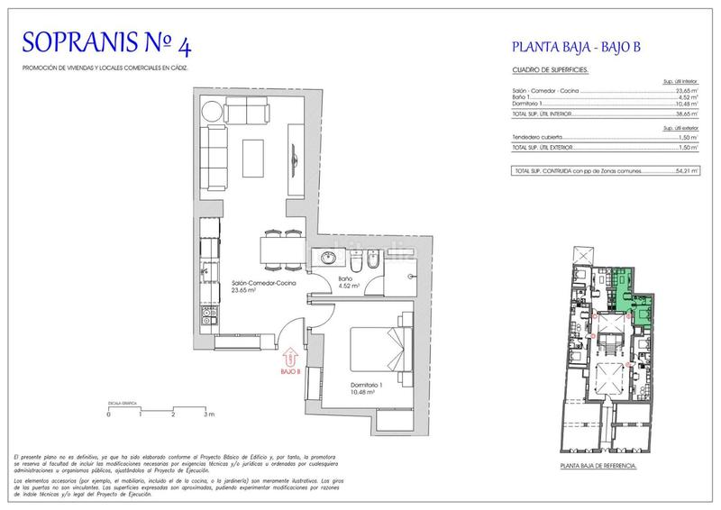 Foto 35b57566-699e-44fe-842f-1765323d8aa4. Planta baixa 54m<sup>2</sup> a calle sopranis 4 a El Pópulo - Santa María Cádiz