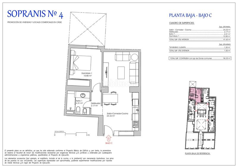 Foto 0d5be79d-a71a-4f7f-ab79-2a75a294aec2. Planta baixa 58m<sup>2</sup> a calle sopranis 4 a El Pópulo - Santa María Cádiz