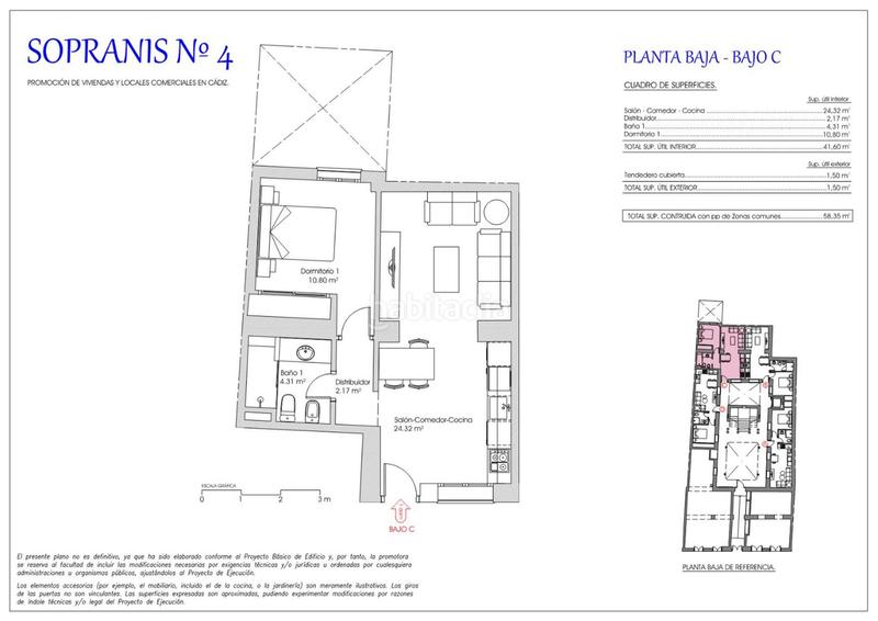 Foto 25f56e3b-1a15-4b1f-ba4b-7f9764fa5c55. Planta baixa 58m<sup>2</sup> a calle sopranis 4 a El Pópulo - Santa María Cádiz
