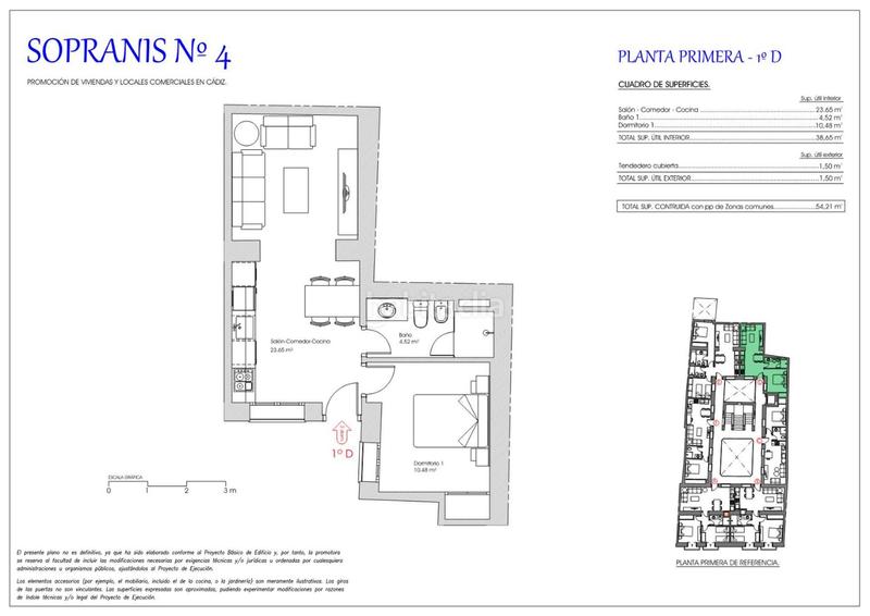 Foto 8e150305-d5b6-4f03-8d1d-061df53aaac2. Appartement 53m<sup>2</sup> dans calle sopranis 4 dans El Pópulo - Santa María Cádiz