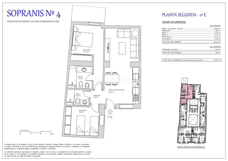 Foto 444dd0d7-ff1e-4198-ae52-4f5ade98d465. Appartement 79m<sup>2</sup> dans calle sopranis 4 dans El Pópulo - Santa María Cádiz