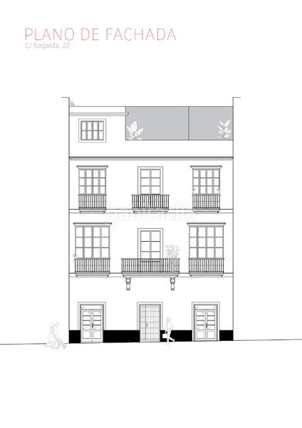 Foto f5b6ce65-b4b6-4305-b8c7-0d5e18dcce65. Piso 71m<sup>2</sup> en calle sagasta 22 en Centro Histórico Cádiz