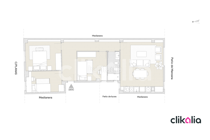 Foto 762e9cb9-6834-472d-99d4-ff8816ba2c97. Location appartement dans En Corts - Doctor Waksman Valencia