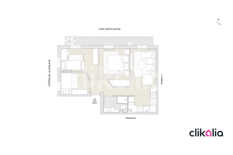 Foto c8cbcdac-76a7-408c-bbe1-20dc044f20bb. Rent flat with heating in San Diego Madrid