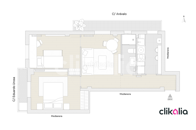 Foto 52f8164c-2da6-4596-9538-5d0acd77d476. Location appartement avec chauffage dans Vista Alegre Madrid