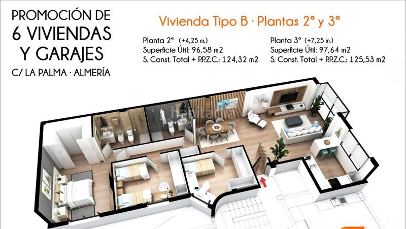 Foto 3330a1c9-524a-40ed-95ee-f50e017fc028. Etagenwohnung mit heizung in Plaza de Toros - Santa Rita Almería