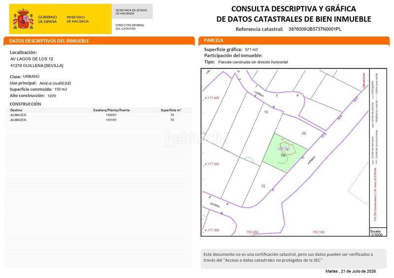 Foto 75a741ce-711d-44dd-915b-092fc73a21a6. Xalet amb aparcament piscina a Los Lagos Guillena