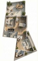 Flat in Calle encrucijada 24. Inmobiliaria tartesos vende nueva promocion edificio cataleya