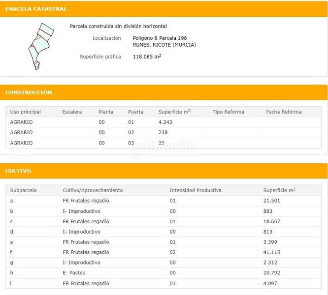 Foto 652bd1c7-2886-4dd1-9746-a02444f43a29. Finca rústica a Ricote