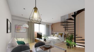 Àtic a Núcleo urbano. Estudio duplex de obra nueva en promoción santa ana