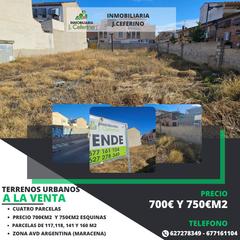 Terreny residencial  Avenida argentina. Se venden cuatro parcelas en avenida argentina en maracena