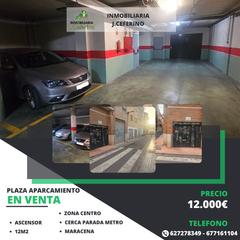 Aparcament cotxe  Calle transversal de chorrillo. Se vende plaza de aparcamiento en el centro de la localidad de m