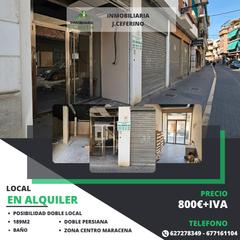 Lloguer Local Comercial  Calle ermita. Se alquila local de 189m2 en el centro de maracena