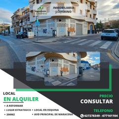 Lloguer Local Comercial en Maracena. Se alquila local de 206m2 en esquina en maracena