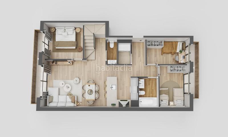 Foto f1d334a9-3401-40ff-b4ef-5e5641555ada. Attico con parcheggio in Congost Granollers