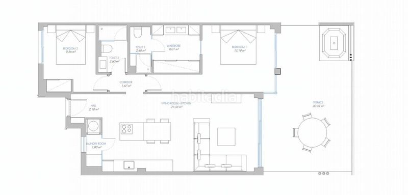 Foto b18f22ca-84eb-4fba-ab65-5e97aa918d31. Apartament amb calefacció aparcament piscina a El Higuerón Fuengirola