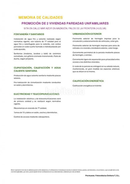 Foto 0247c58f-c563-4fb2-ba2a-deb34f27fed3. Xalet amb aparcament piscina a Mazagón