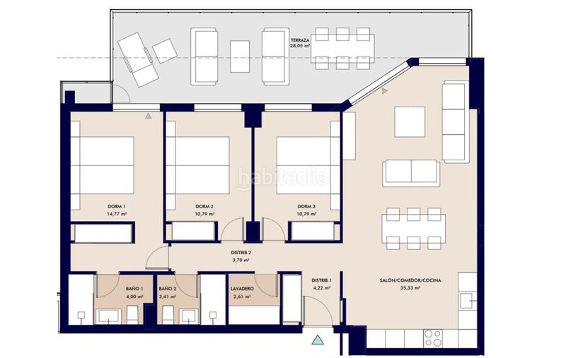 Foto cb0dc131-3142-45d5-b4eb-deb48d75a1d5. Apartamento en Almerimar Ejido (El)