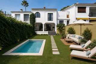 Casa adossada  2f calle del rub�. Exclusive renovated home with large private garden in monte biar