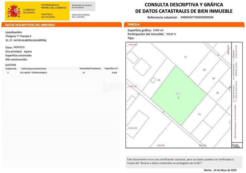 Foto 74a96e4d-965c-4f7c-9d23-7a42785c88cd. Finca rústica a Retamar Almería